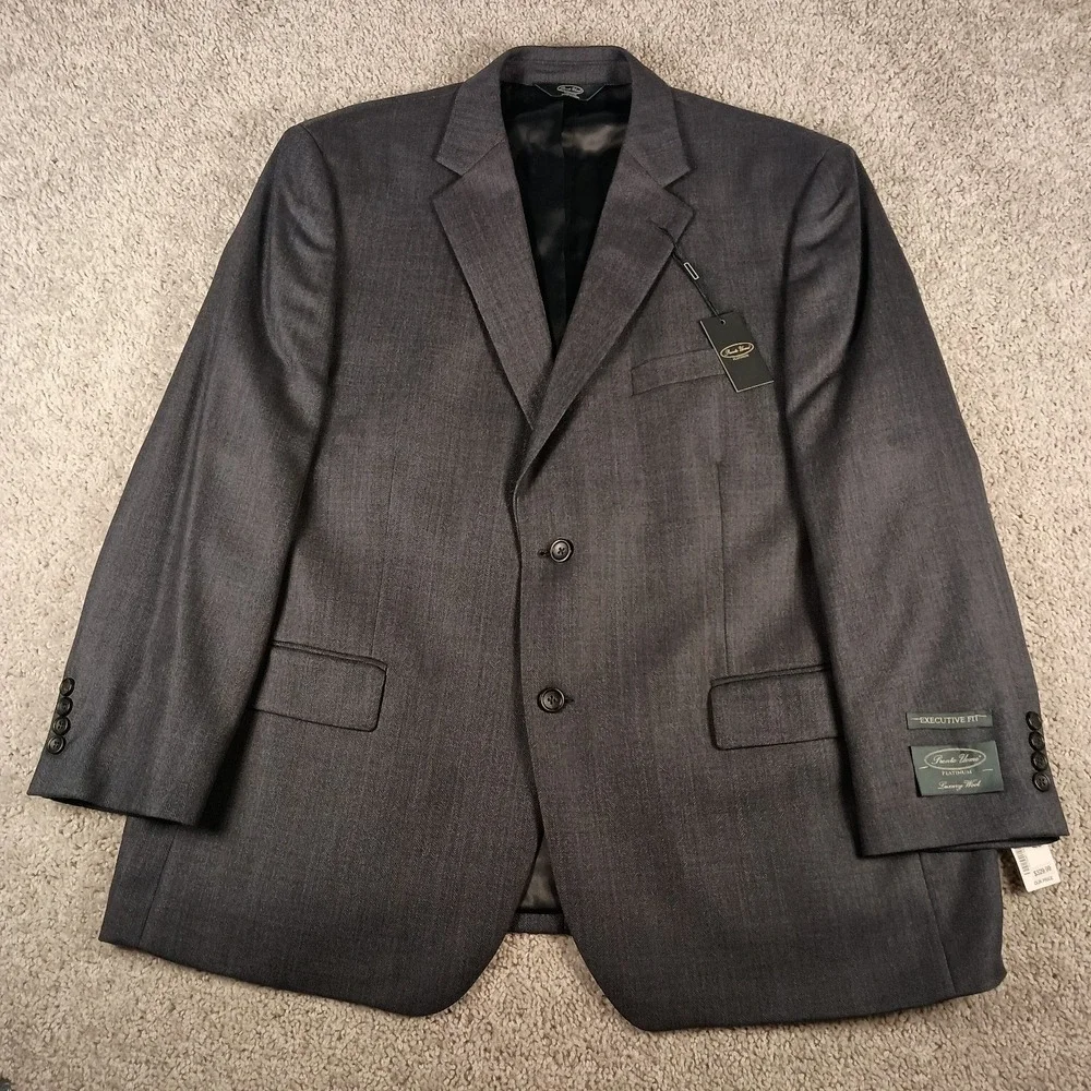 NEW Pronto Uomo Platinum 46S Blue Herringbone With Red & Blue Windowpane Blazer‎